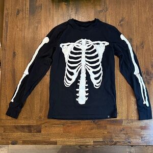 Rude Skeleton Glow in the dark Long Sleeve Shirt
